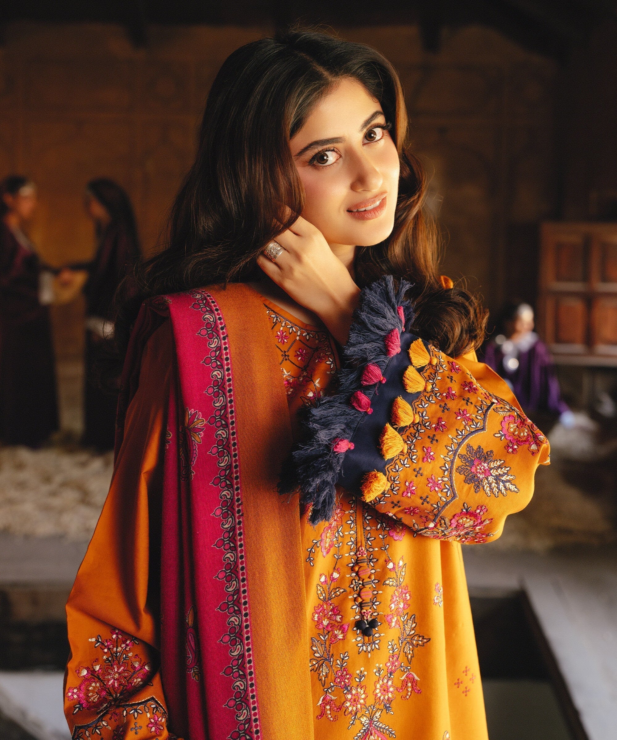 Lawn-3PC Embroidered with Digital Printed Jacquard Dupatta-5126