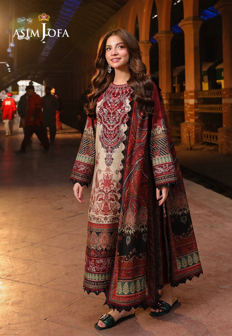 3PC LAWN PRINTED SHIRT WITH VOILE PRINTED DUAPTTA - 4015