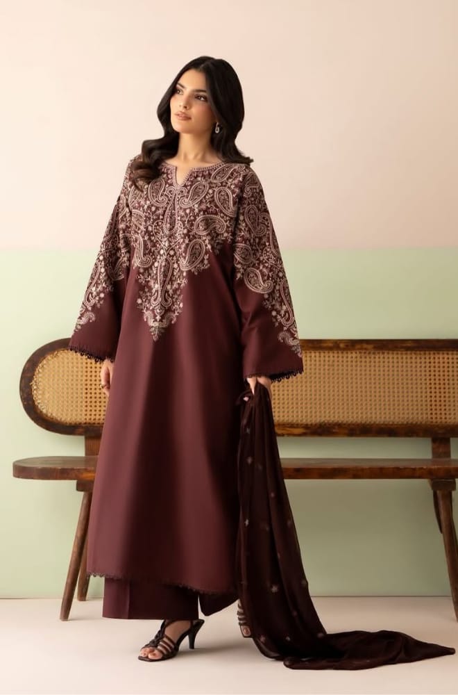 DHANAK EMB 3PC SUIT BH -001014